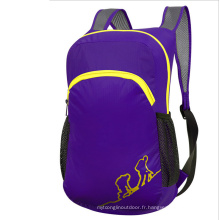 Sac pliant violet extérieur, sac à dos pour enfants